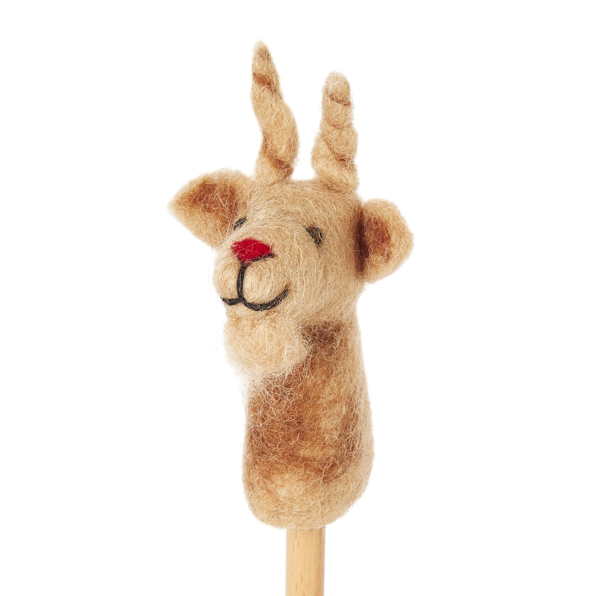Ziegenbock als Fingerpuppe