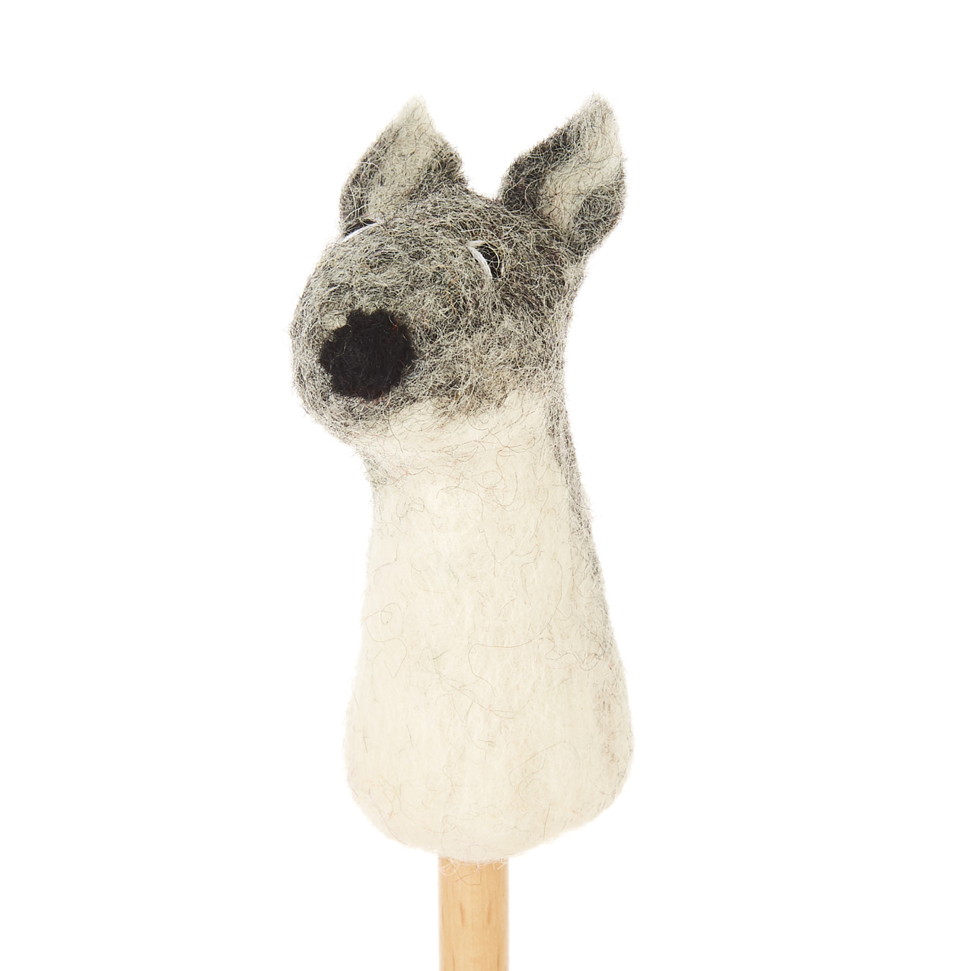 Wolf als Fingerpuppe
